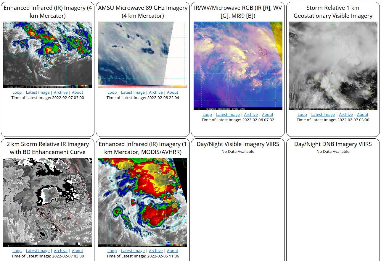 TC 08S(BATSIRAI):re-intensifying a bit over the MOZ Channel//TC 10S(CLIFF): final warning//Invest 92P & Invest 93S: now Medium,07/06utc