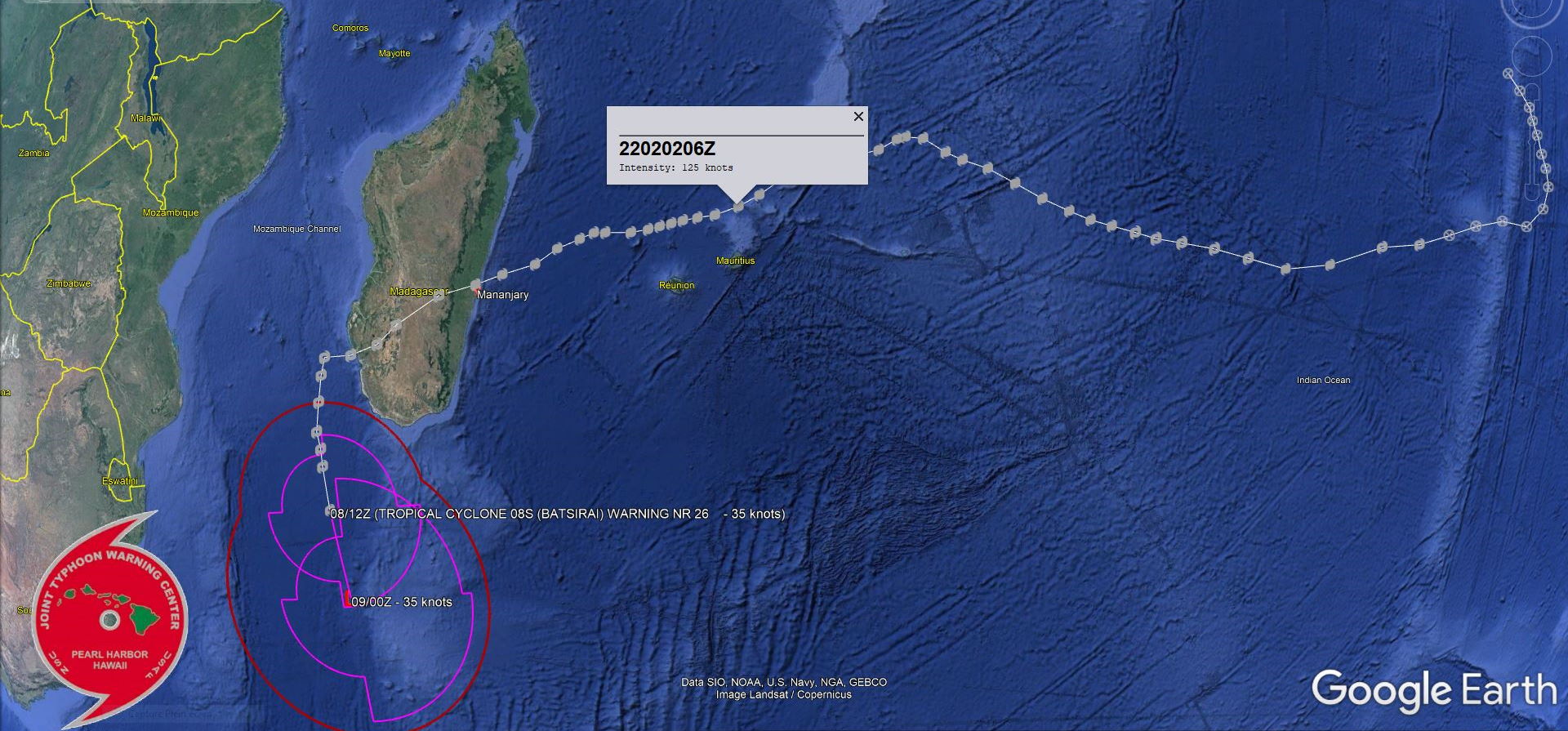 Invest 92P now TC 11P: forecast to reach 65knots by 48h// Invest 93S is still High// TC 08S(BATSIRAI) now extra-tropical, 09/03utc