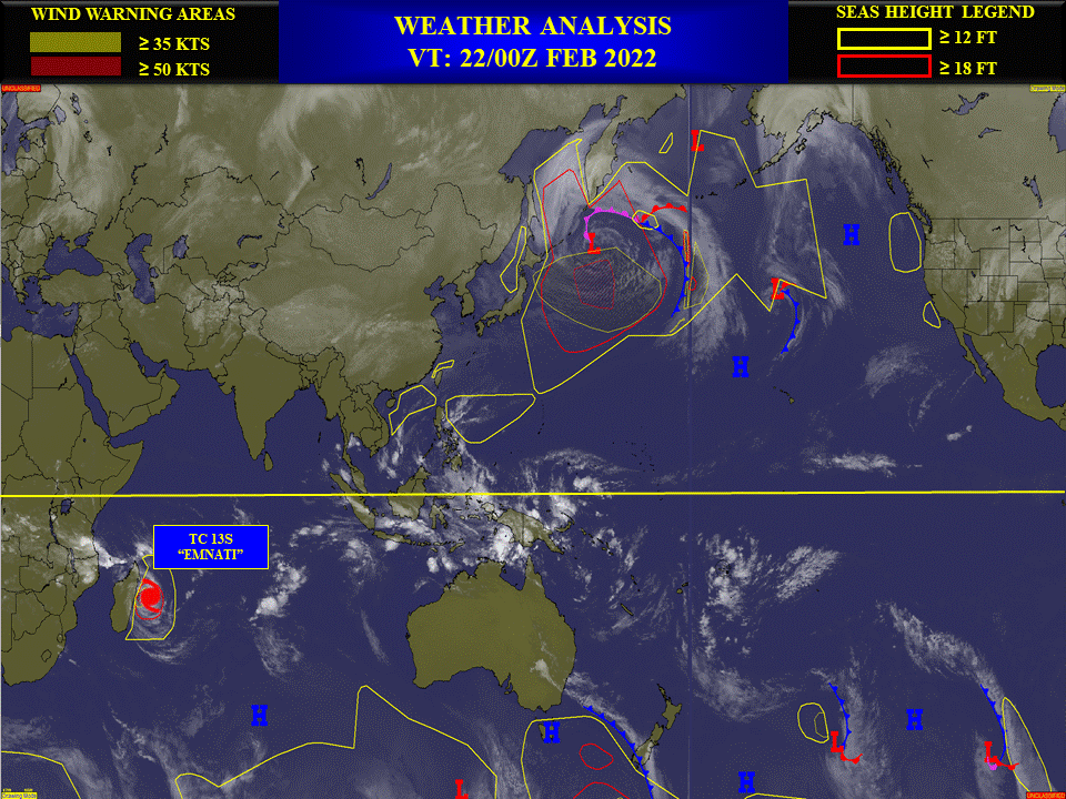 TC 13S(EMNATI): bearing down on Mananjary & Manakara/Madagascar, landfall forecast within 24hours, 22/03utc TC 13S(EMNATI): bearing down on Mananjary & Manakara/Madagascar, landfall forecast within 24hours, 22/03utc