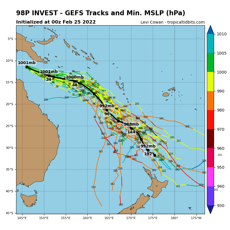 GLOBAL MODELS ARE IN AGREEMENT THAT THE SYSTEM WILL CONTINUE TO TRACK EASTWARD AND DEVELOP WITHIN THE NEXT 48-72HRS.