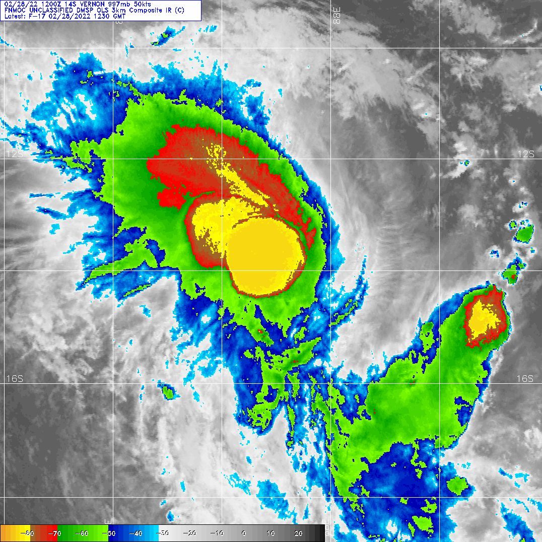 SATELLITE ANALYSIS, INITIAL POSITION AND INTENSITY DISCUSSION: ANIMATED ENHANCED INFRARED (EIR) SATELLITE IMAGERY DEPICTS A TIGHTLY  COMPACT SYMMETRICAL SYSTEM. THE LOW-LEVEL CIRCULATION (LLC) IS NOW  TUCKED BACK UNDER THE MAIN AREA OF FLARING CONVECTION AND IS GAINING  INTENSITY. THE INITIAL POSITION IS PLACED WITH MEDIUM CONFIDENCE BASED  ON THE EIR LOOP, AND A PARTIAL 281100Z SSMIS 91GHZ IMAGE. THE INITIAL  INTENSITY OF 50KTS IS ASSESSED WITH MEDIUM CONFIDENCE AND IS SLIGHTLY  HIGHER THAN MULTIPLE AGENCIES CURRENT INTENSITY DVORAK ESTIMATES AND  ADT. THE SLOW MOVEMENT AND SYMMETRICAL NATURE IS ALSO INDICATIVE OF A  DEEPENING SYSTEM. ENVIRONMENTAL ANALYSIS INDICATES A FAVORABLE  ENVIRONMENT WITH LOW VERTICAL WIND SHEAR, WARM SEA SURFACE  TEMPERATURES, AND MODERATE RADIAL OUTFLOW.