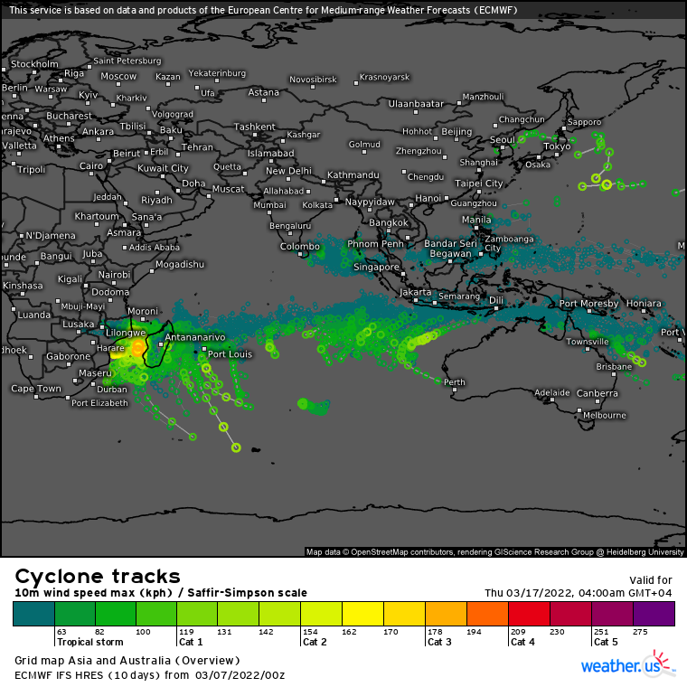 Invest 97S intensifying off Madagascar// Invest 96P: subtropical, 07/09utc