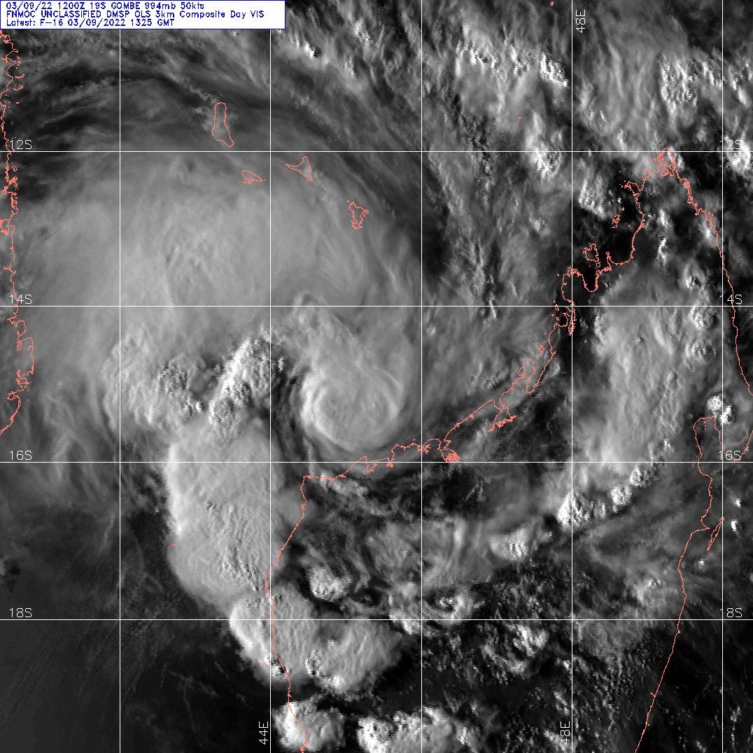 TC 19S(GOMBE):intensifying next 48h, rapid intensification possible prior to landfall over MOZ//Invests 96P & 98P: extratropical,09/15utc