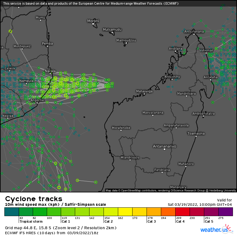 TC 19S(GOMBE): rapid intensification next 24h up to dangerous CAT 3 at landfall over Mozambique, major flooding possible,10/03utc TC 19S(GOMBE): rapid intensification next 24h up to dangerous CAT 3 at landfall over Mozambique, major flooding possible,10/03utc