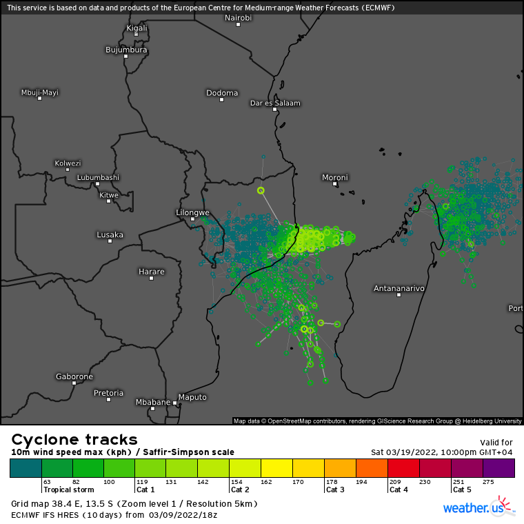 TC 19S(GOMBE): rapid intensification next 24h up to dangerous CAT 3 at landfall over Mozambique, major flooding possible,10/03utc TC 19S(GOMBE): rapid intensification next 24h up to dangerous CAT 3 at landfall over Mozambique, major flooding possible,10/03utc