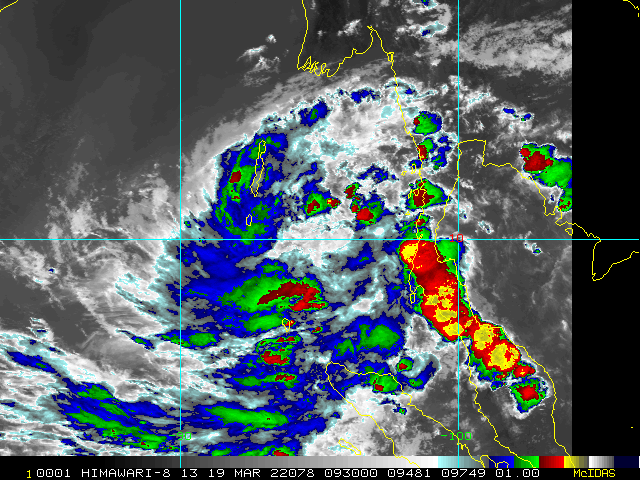 Indian Ocean: 3 Invest Areas: Invest 93S up-graded to Medium//Invest 91B over the BOB//Invest 94S: slow development expected,19/09utc