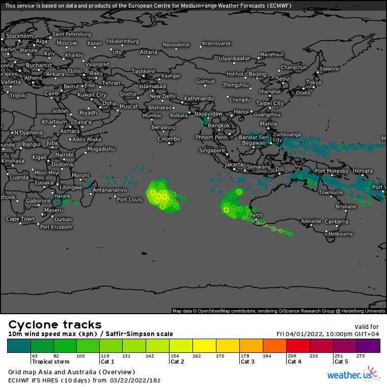 TC 21S(CHARLOTTE): CAT 1 US and weakening// Invest 94S: likely marked intensification next 72hours//Invest 91B: off the map,23/06utc TC 21S(CHARLOTTE): CAT 1 US and weakening// Invest 94S: likely marked intensification next 72hours//Invest 91B: off the map,23/06utc