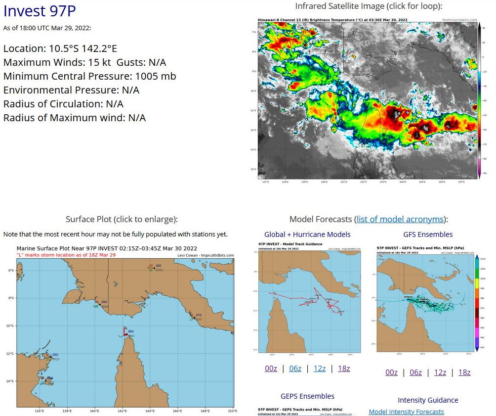 TC 22S(HALIMA): still cocooned within a small region of relatively moist air//Invest 93W: Tropical Cyclone Formation Alert//Invest 96S, 30/03utc