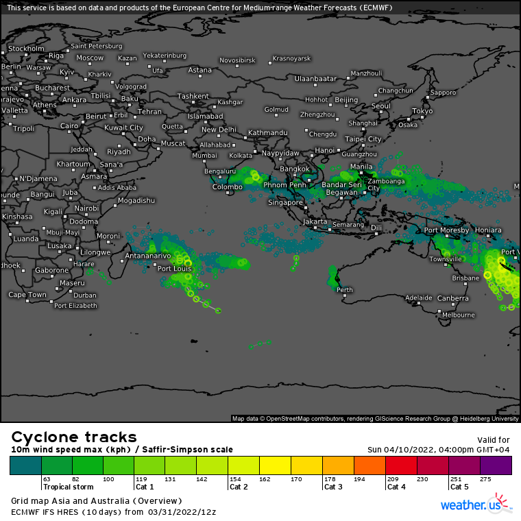 TC 22S(HALIMA): slowly weakening// Invest 94W: MEDIUM//Invest 96S//Over-land remnants of TD 01W, 01/00utc