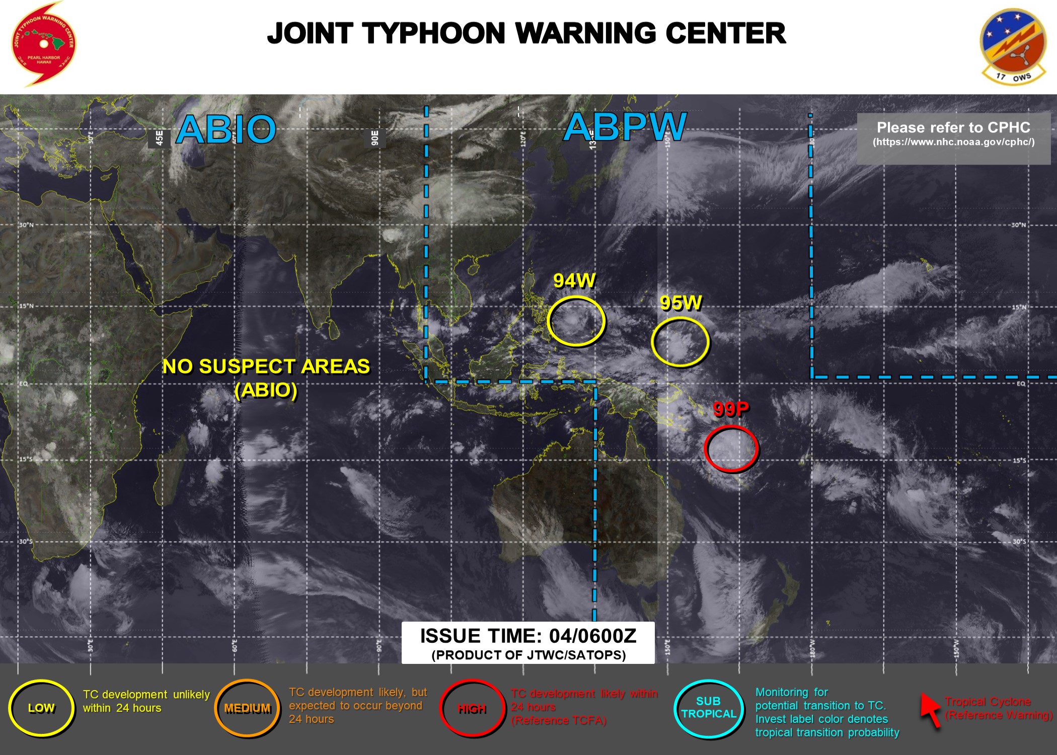 JTWC IS ISSUING 3HOURLY SATELLITE BULLETINS ON INVEST 99P.