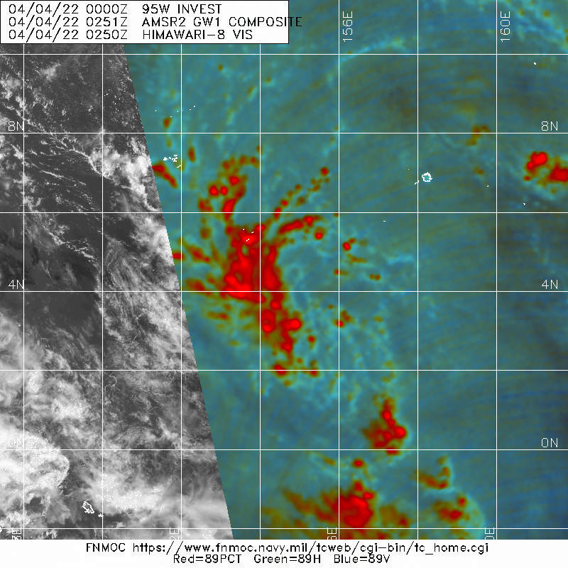 Invest 99P: High// Invest 95W: Medium// Invest 94W: Low//Invest 98P and remnants of TC 22S(HALIMA), 04/06utc