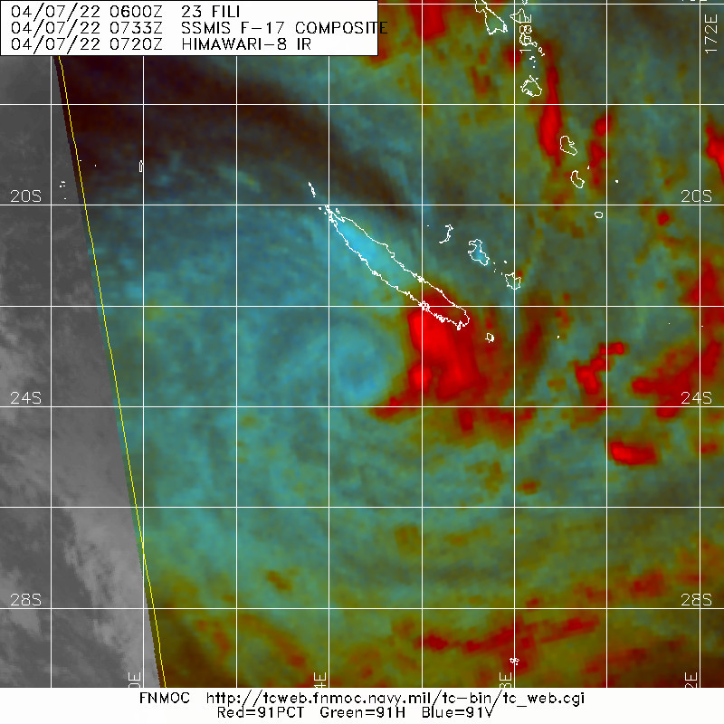 MICROWAVE IMAGE REVEALS A WELL-ORGANIZED LLC WITH CONVECTIVE BANDING WRAPPING INTO A DEFINED CENTER.