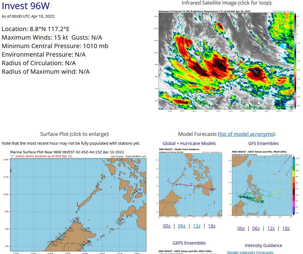 02W(MALAKAS) set to reach Typhoon CAT 3 by 72h//03W(MEGI) absorbed by 02W by 96h//Invest 96W and Subtropical 23P(FILI),10/03utc