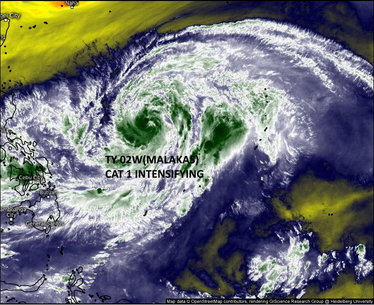 TY 02W(MALAKAS): Rapid Intensification likely next 36hours// TD 03W(MEGI): flooding over parts of the Philippines//Invest 91S, 12/03utc