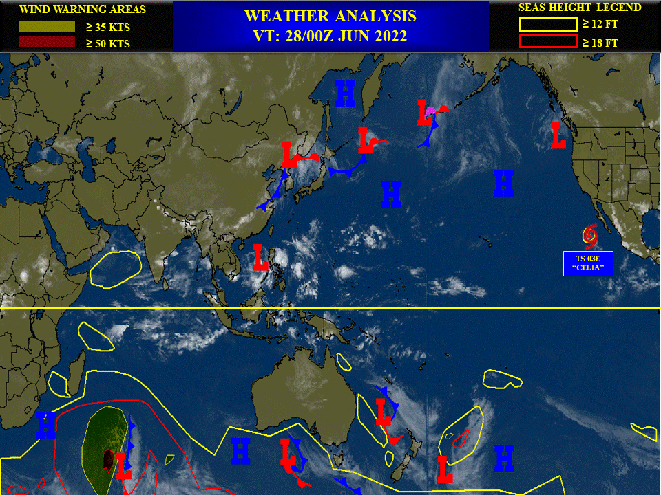 Invest 97W, Invest 98W, Invest 94A// TS 03E(CELIA), Invest 94E//TS 02L, Invest 95L, 28/06utc updates: 97W up-dated at 18utc