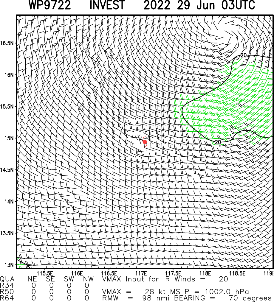 Tropical Cyclone Formation Alert issued for Invest 97W and Invest 94E// TC 02L slowly intensifying, 29/03utc