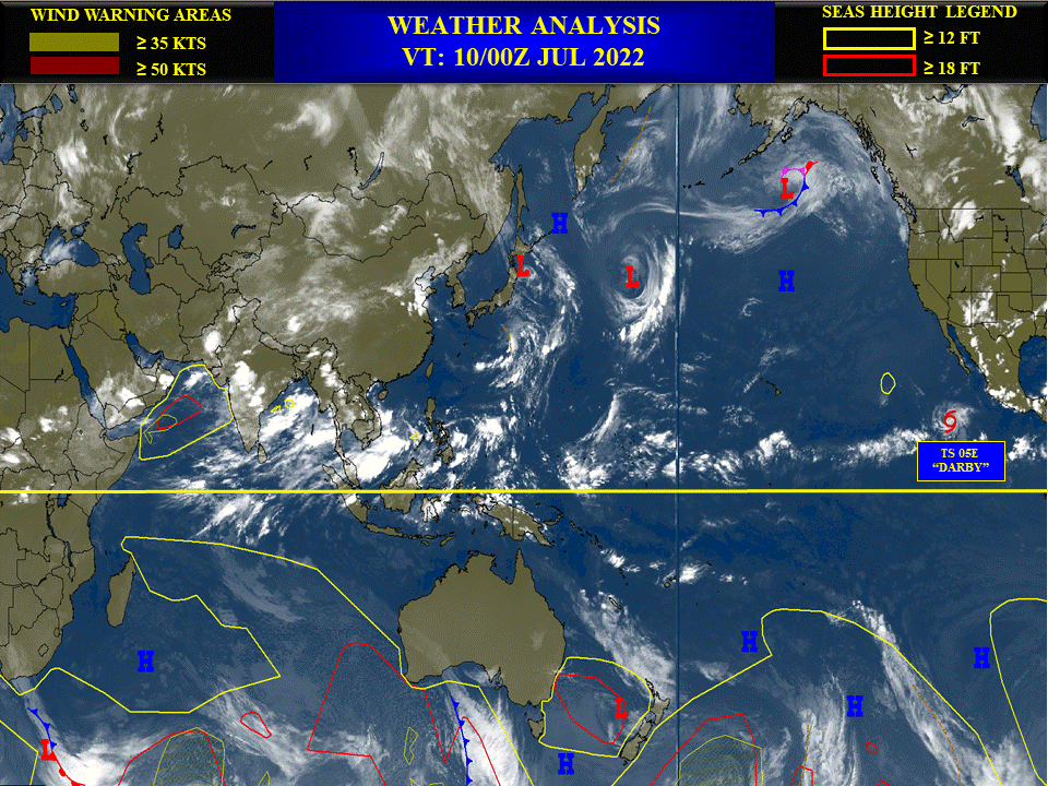 Invest 90W now on the map// TS 05E(DARBY) intensifying, 10/16utc update