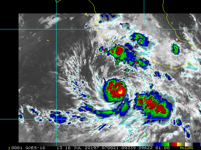 Invest 96A up-graded to MEDIUM//TS 05E(DARBY) weakening south of Hawaii//TS 06E(ESTELLE) to peak by 48h, 16/04utc