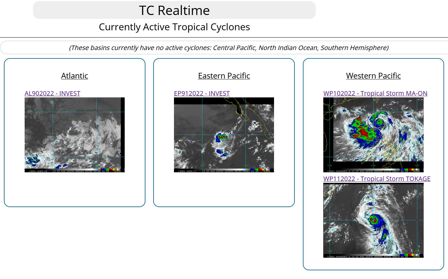 11W(TOKAGE) has reached Typhoon intensity// 10W(MA-ON) to be re-intensifying over the SCS//Invest 91E//Invest 90L, 23/09utc