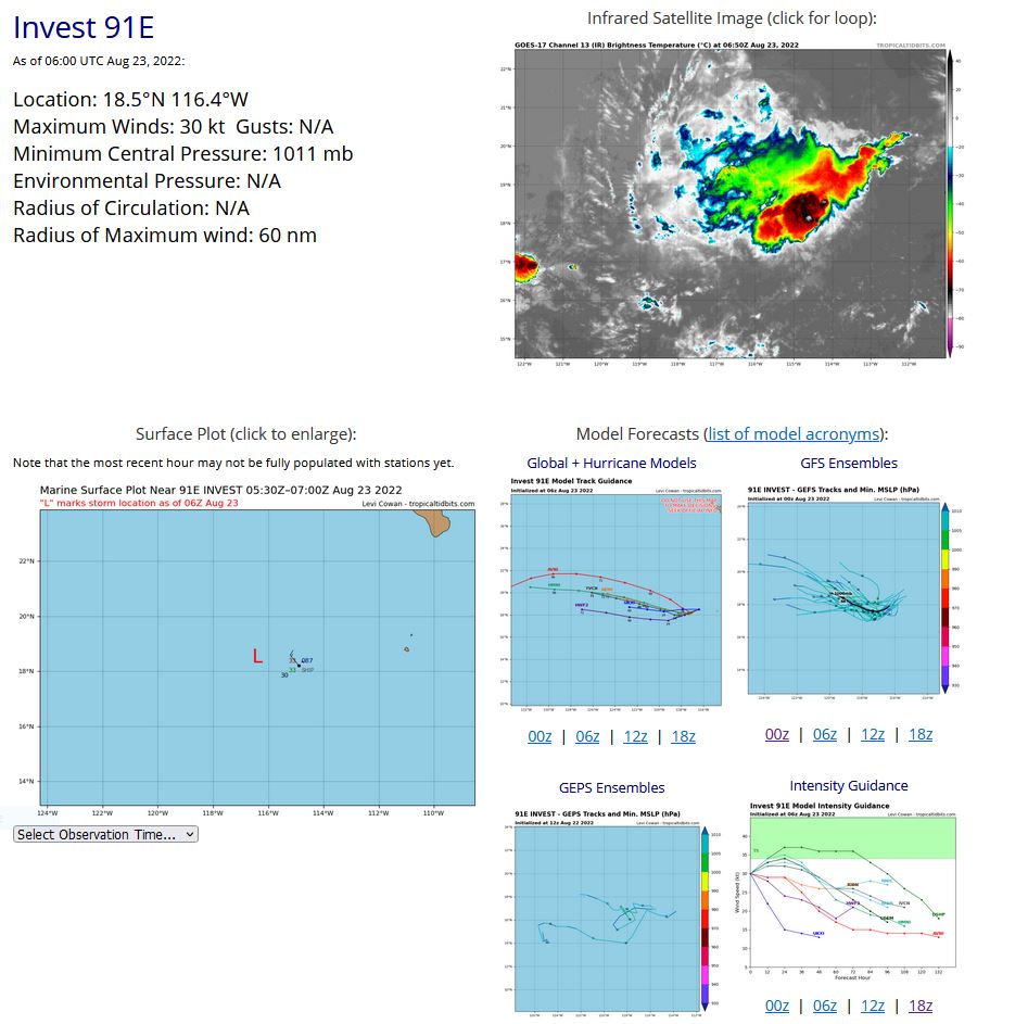 11W(TOKAGE) has reached Typhoon intensity// 10W(MA-ON) to be re-intensifying over the SCS//Invest 91E//Invest 90L, 23/09utc