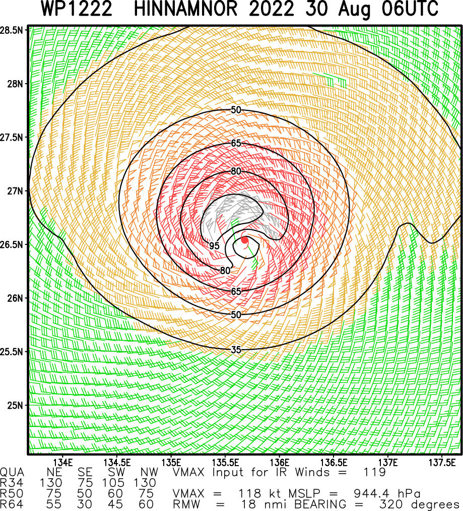 12W(HINNAMNOR) CAT4, ERC completed: intensifying again to likely STY status//98W: likely binary interaction with 12W//91L//30/09utc