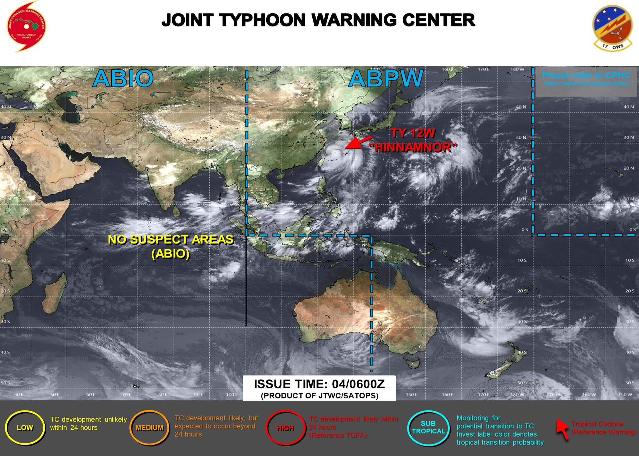 JTWC IS ISSUING 6HOURLY WARNINGS AND 3HOURLY SATELLITE BULLETINS ON 12W .