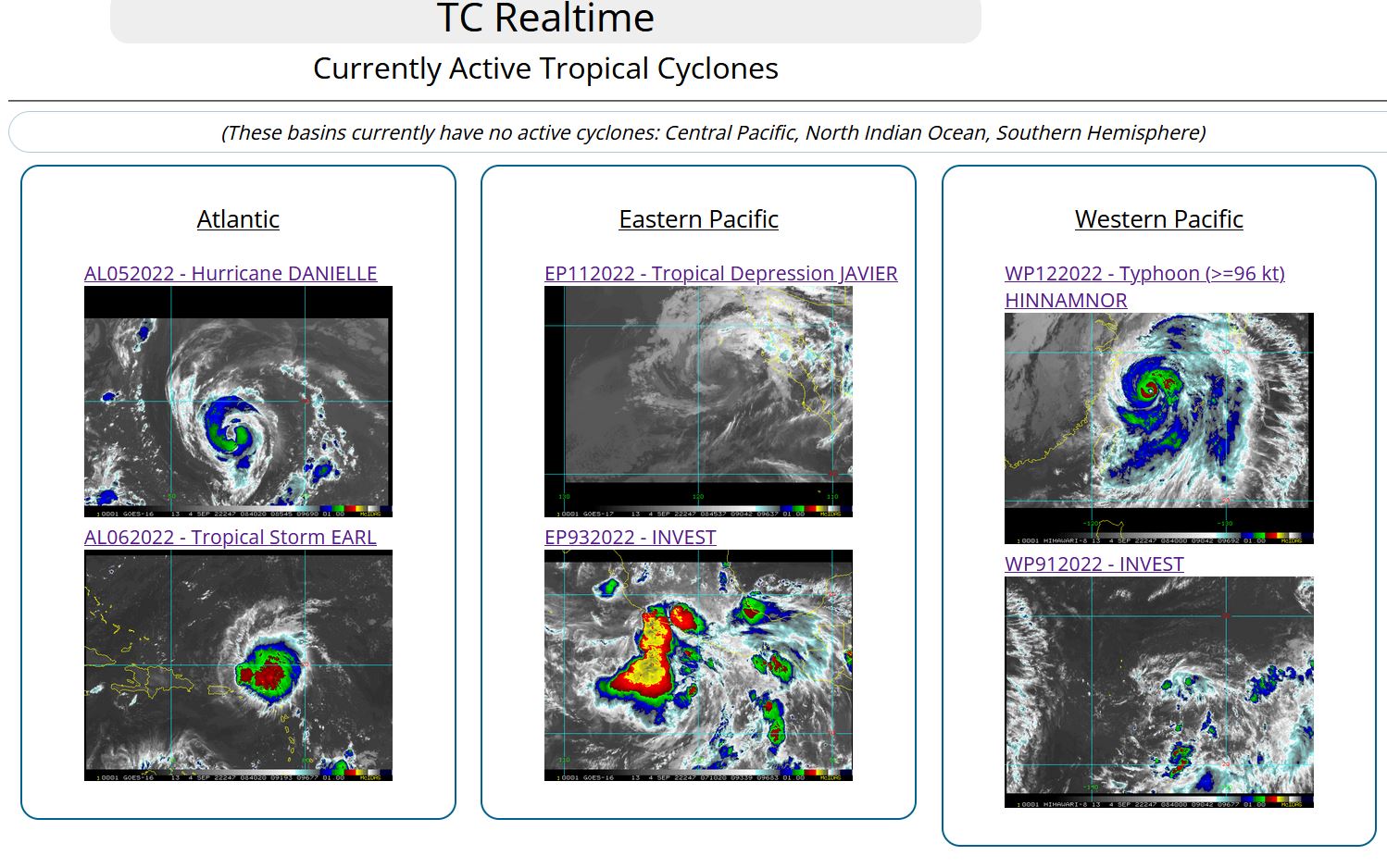 12W(HINNAMNOR) forecast to reach CAT 4 once again //11E(JAVIER)final warning//HU 05L(DANIELLE)//TS 06L(EARL)//Invest 93E//0409utc