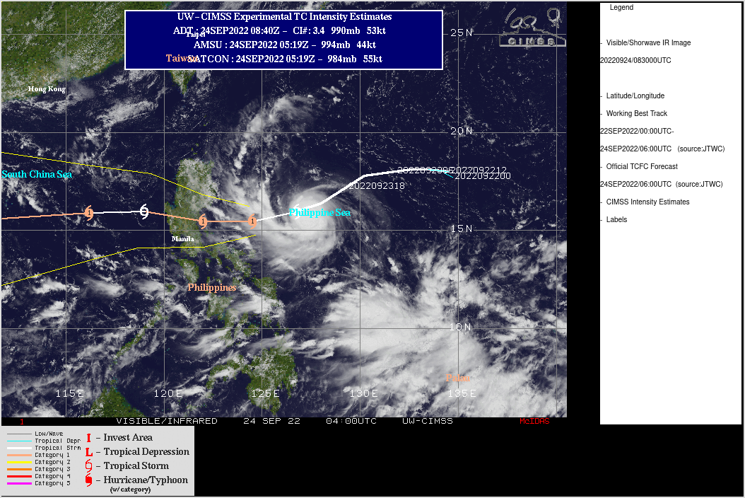 18W(NORU): approaching Luzon and intensifying significantly//17W(TALAS)//Invest 96W//Fomer CAT 4 07L(FIONA)//TS 09L(IAN)//2406utc