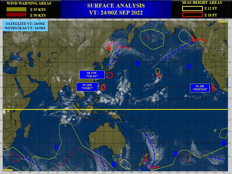 18W(NORU): approaching Luzon and intensifying significantly//17W(TALAS)//Invest 96W//Fomer CAT 4 07L(FIONA)//TS 09L(IAN)//2406utc