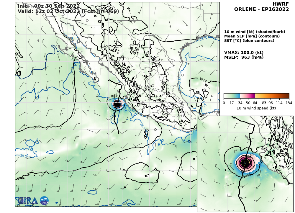 20W(ROKE)gaining latitude&weakening steadily//TS 16E(ORLENE)peaking at CAT2 by 48H//09L(IAN) hybrid features//GTHO map//30/09utc