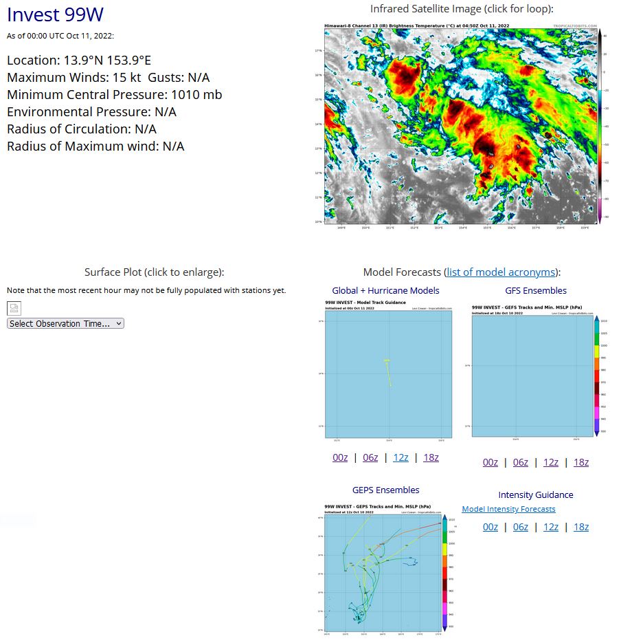 Invest 98W: Tropical Cyclone Formation Alert//Invest 97W up-graded//Invest 99W//Remnants of TC 03S(BALITA)// 1106utc