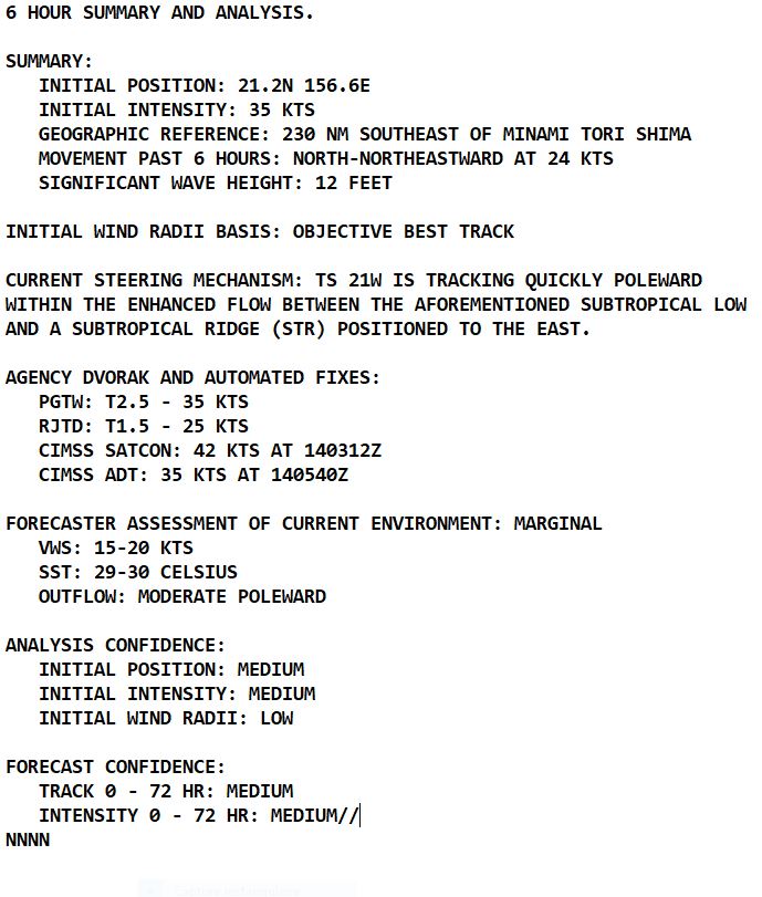 TCFA issued for Invest 97W//TD 22W to landfall south of Da Nang//TS 21W to be absorbed into larger Invest 91W//TS 14L(KARL)//1409utc