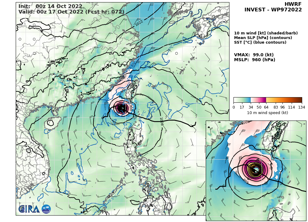 TCFA issued for Invest 97W//TD 22W to landfall south of Da Nang//TS 21W to be absorbed into larger Invest 91W//TS 14L(KARL)//1409utc