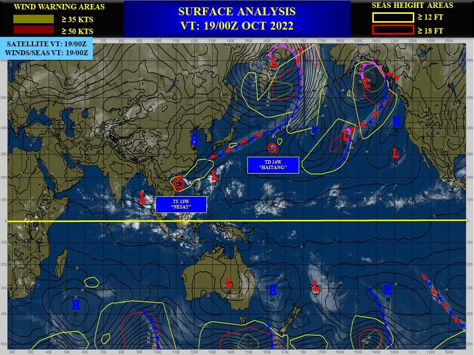 Former CAT2 23W(NESAT) weakening rapidly//24W(HAITANG) was briefly tropical //Invest 92W upgraded//Invest 92B//Invest 90E:TCFA//1906utc