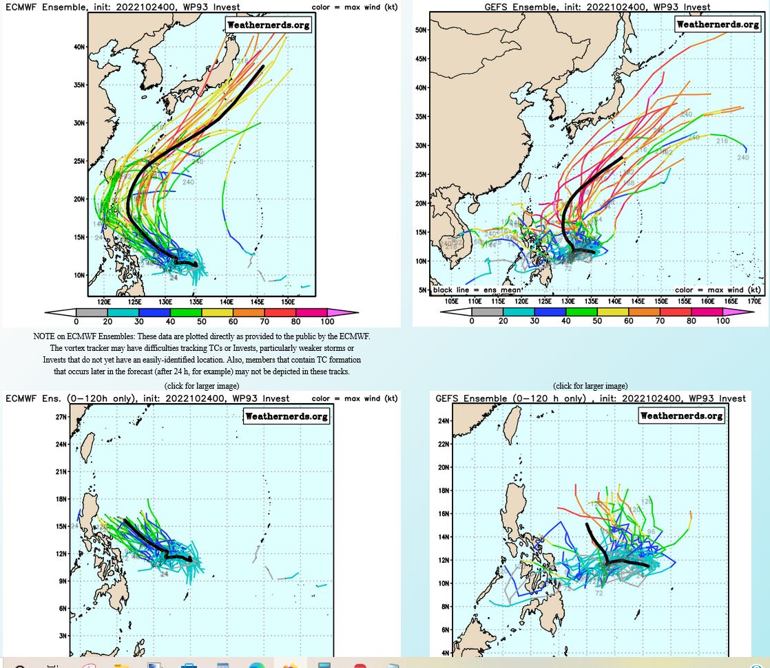 GLOBAL MODELS ARE IN AGREEMENT THAT INVEST 93W WILL REMAIN  QUASI-STATIONARY WITH SLOW DEVELOPMENT OVER THE NEXT 48 HOURS, BEFORE  INTENSIFYING AND TRACKING NORTHWARD AFTER 48 HOURS.