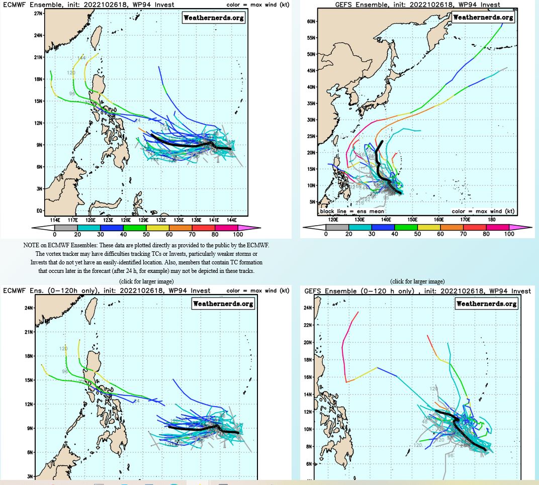 TD 26W forecast to intensify significantly next 48H while approaching the Philippines//Invest 94W//2703utc