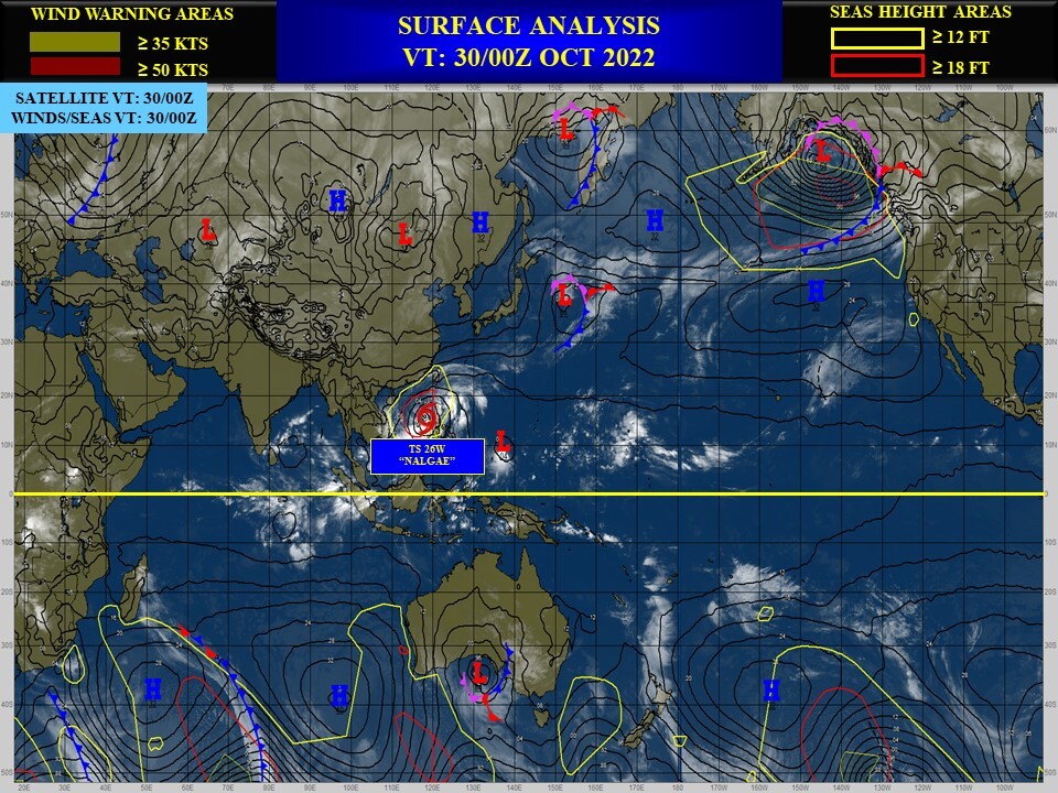 26W(NALGAE)to peak within 48H over the SCS//Invest 94W: TCFA again//Invest 93S//Invest 95L to consolidate next 5 days//3009utc