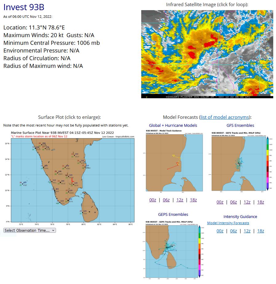 Invest 96W: Tropical Cyclone Formation Alert//Invest 93B// 1206utc