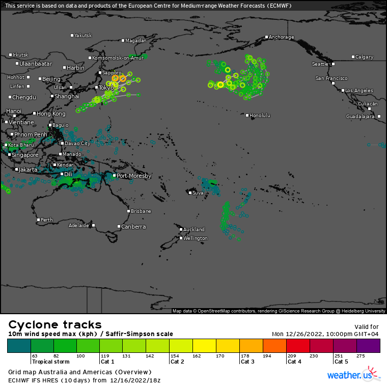 Final Warning for TC 07A//Invest 98S likely to intensify next 48H//Invest 98B//Invest 99P//Storm Tracks(Ecmwf) up to 10days//1718utc