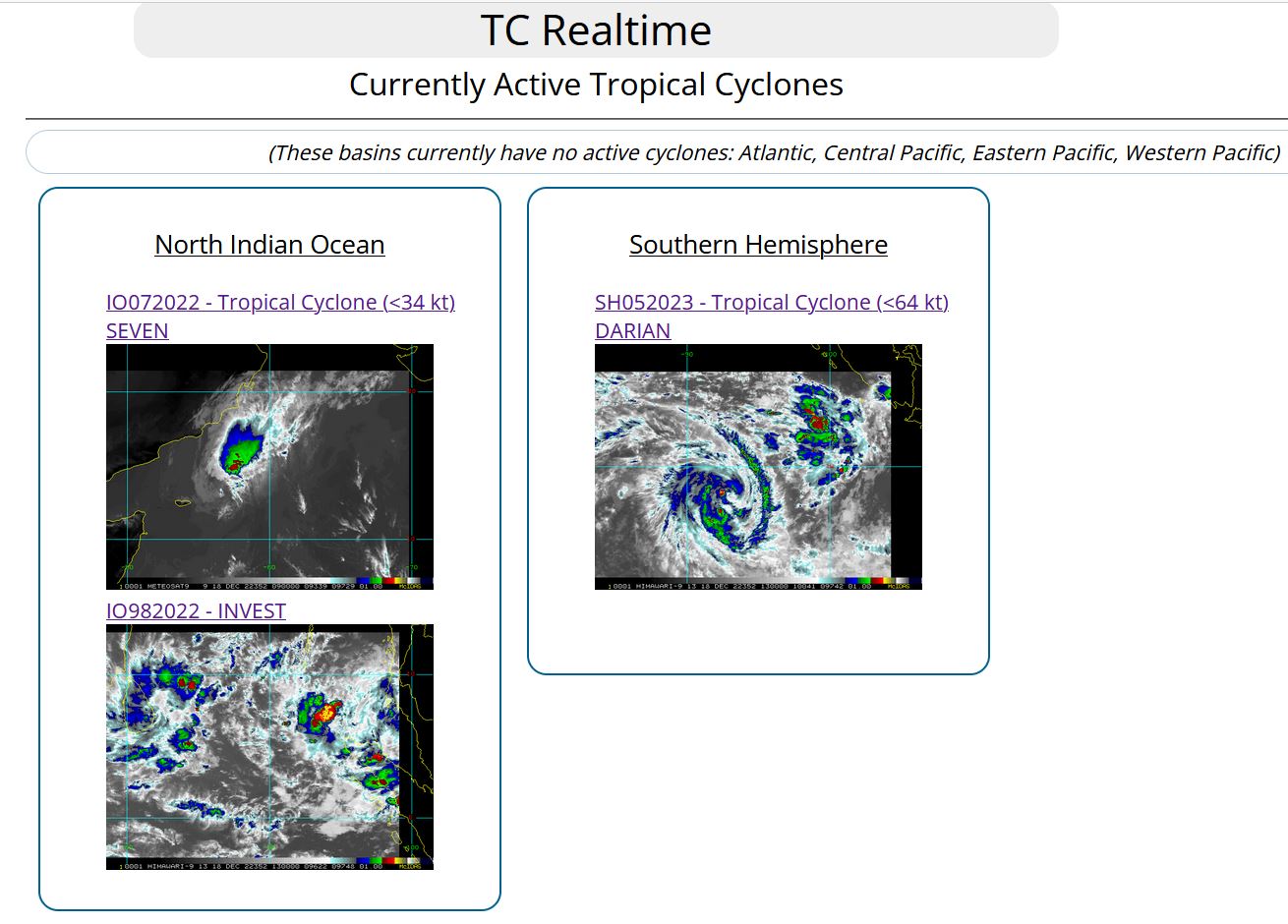 South Indian: TC 05S(DARIAN) forecast to intensify//Remnants of TC 07A//Invest 98B// 1812utc