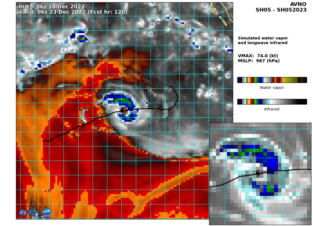 South Indian: TC 05S(DARIAN) forecast to intensify//Remnants of TC 07A//Invest 98B// 1812utc