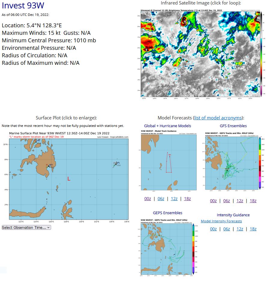 TC 05S(DARIAN) CAT 1 US: has been intensifying faster than forecast//Invest 93W//Invest 98B// 19/12utc