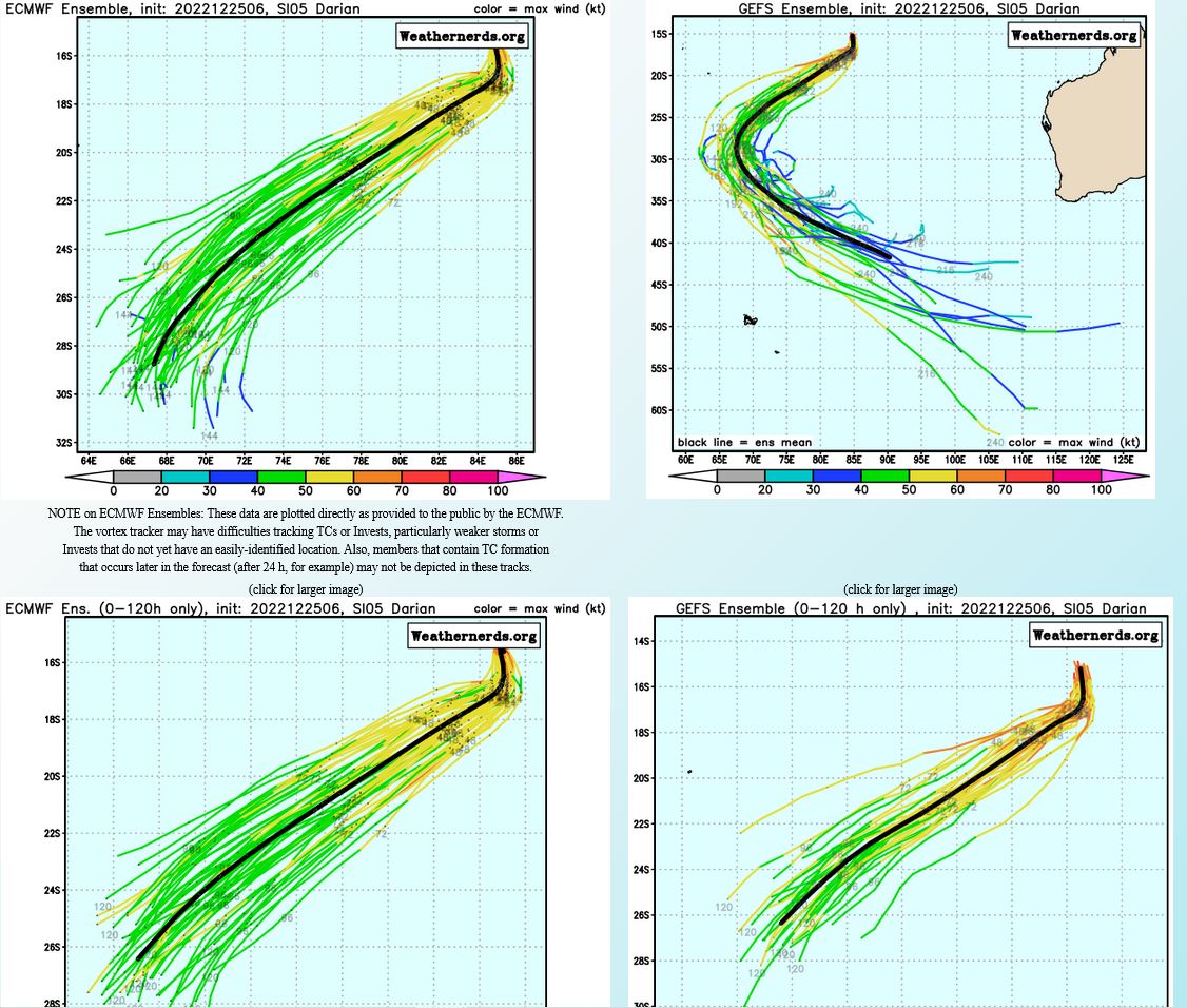 CAT 2 US TC 05S(DARIAN):short-term intensification again//Invest 98B// 2519utc