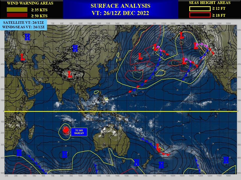 TC 05S(DARIAN): displayed a 3rd intensity peak as a CAT4 US, now embarked on a weakening trend //Invest 98B//Invest 95W// 2615utc