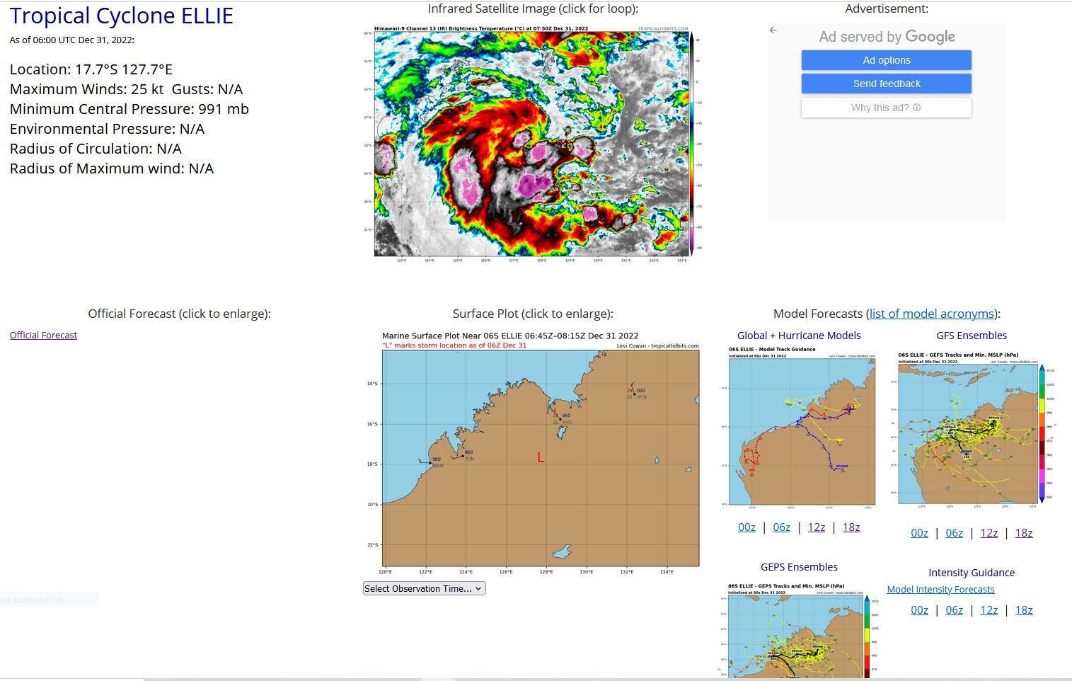 05S(DARIAN): subtropical,ETT forecast by 36/48h//Over-land remnants of TC 06S(ELLIE) still alive//Invest 91P:subtropical//3109utc