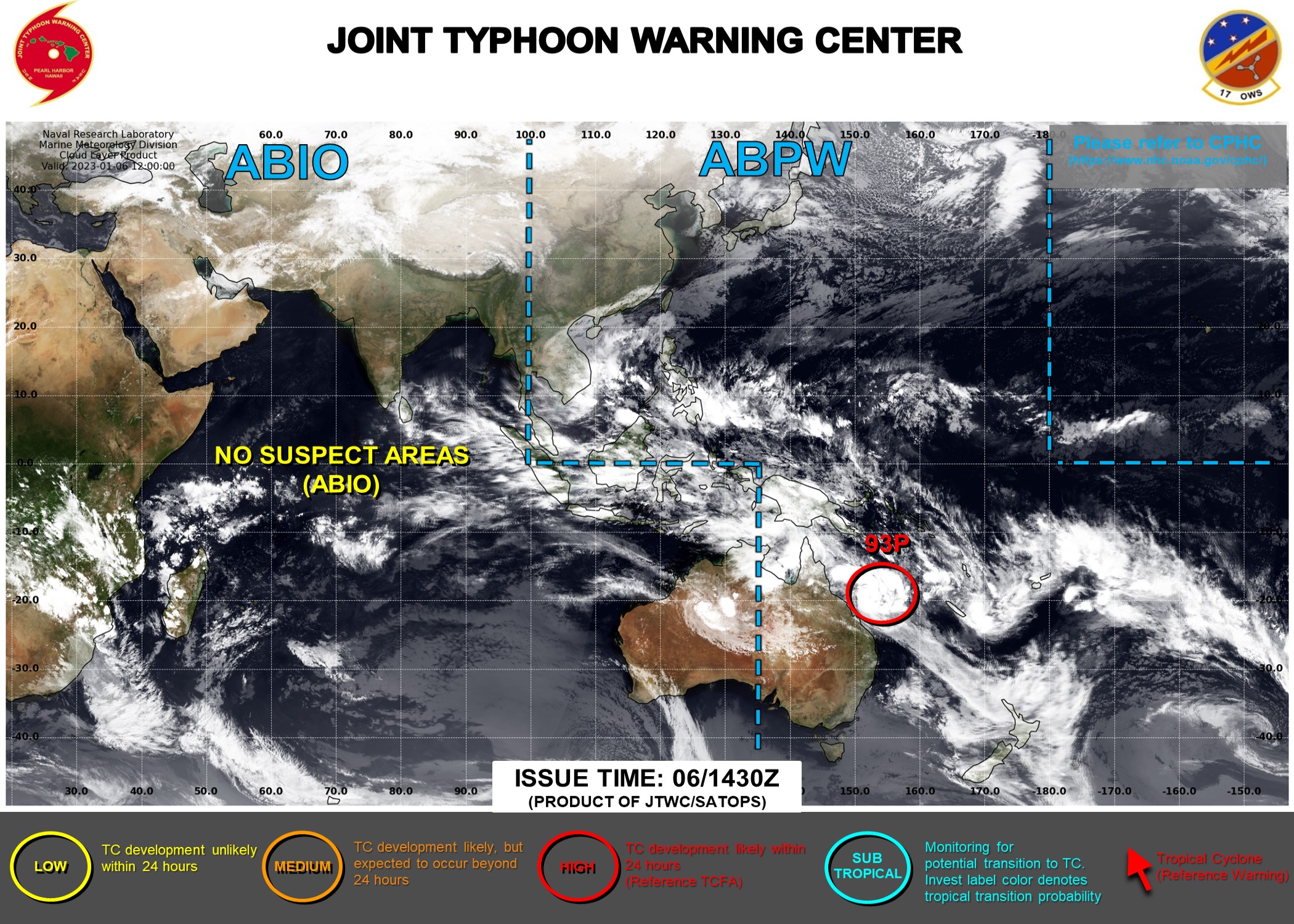 JTWC IS ISSUING 3HOURLY SATELLITE BULLETINS ON INVEST 93P.