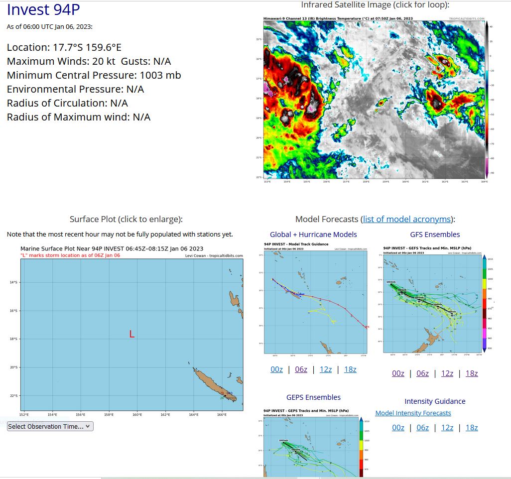 Invest 93P//Invest 94P//06S(ELLIE) over-land remnants//Invest 96W// GTHO maps up to 3 weeks//10 day Ecmwf storm tracks//0615utc