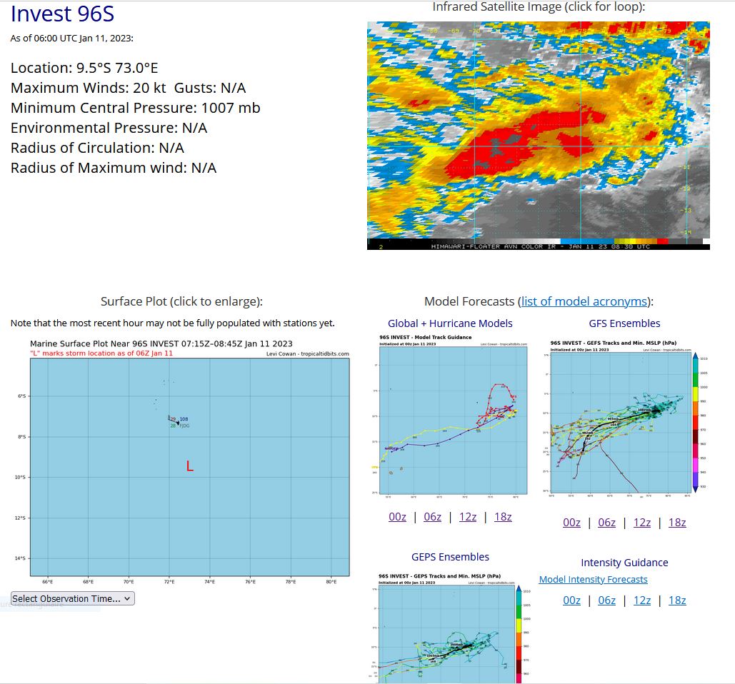 Invest 97W//Invest 96S// 3 week GTHO maps// 10 day ECMWF storm tracks// 1106utc