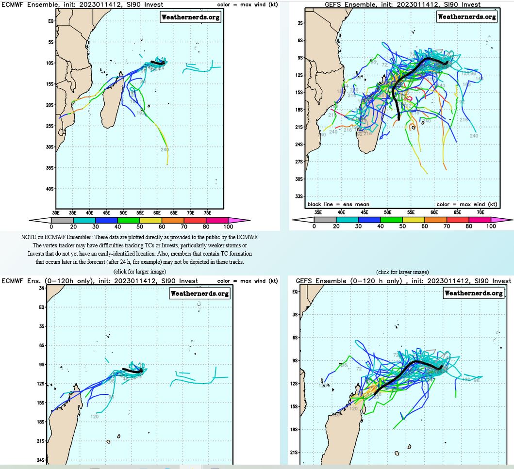 GLOBAL MODELS ARE IN  GOOD AGREEMENT THAT INVEST 90S WILL BE SLOW TO DEVELOP AS IT MEANDERS  WESTWARD OVER THE NEXT 24-48 HOURS.