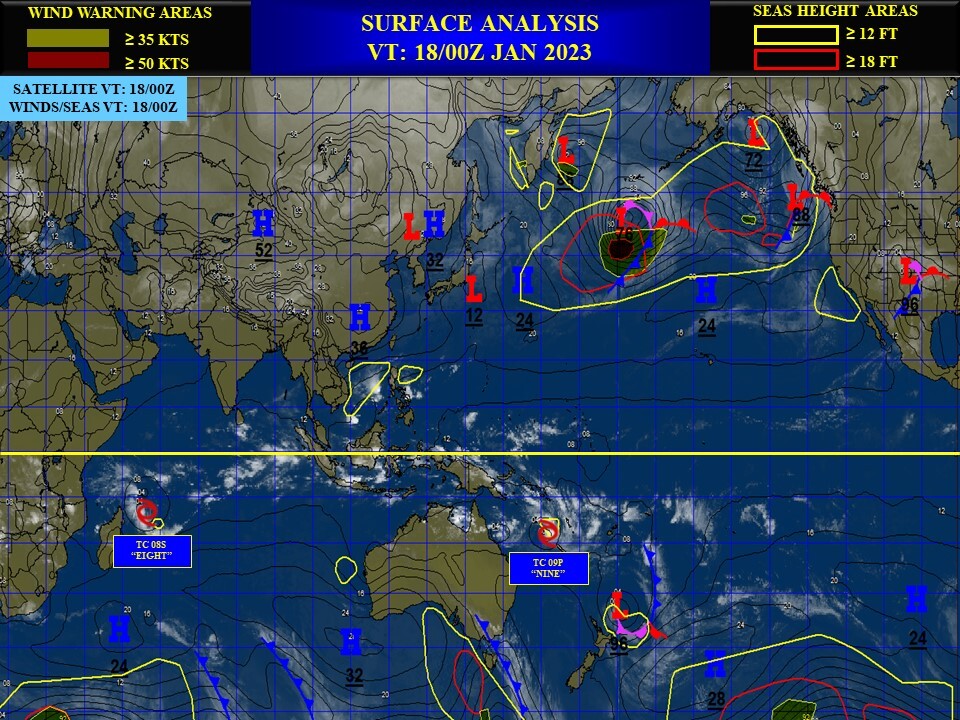TC 08S intensifying,rapidly moving towards MADA//TC 09P intensifying// Invest 90S//Invest 92P//3 week GTHO maps// 1803utc